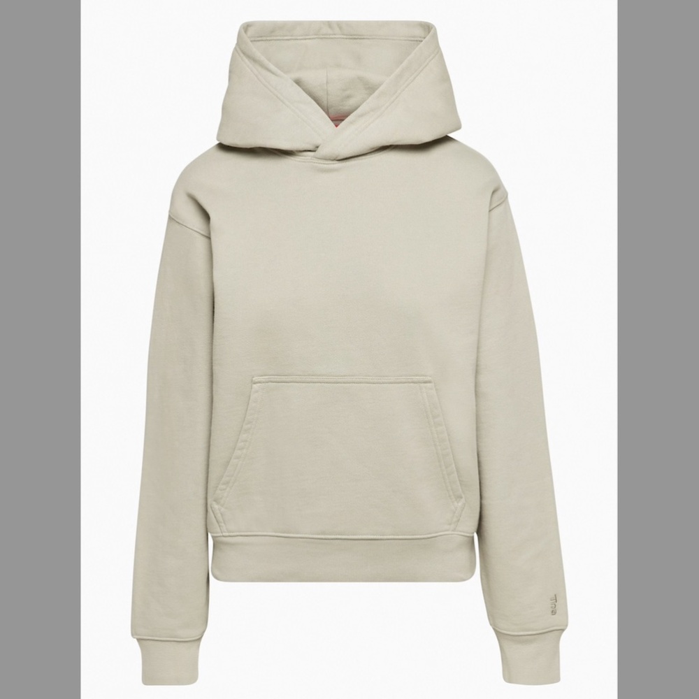 Aritzia TNA Dusky Green Extra Fleece Perfect Hoodie